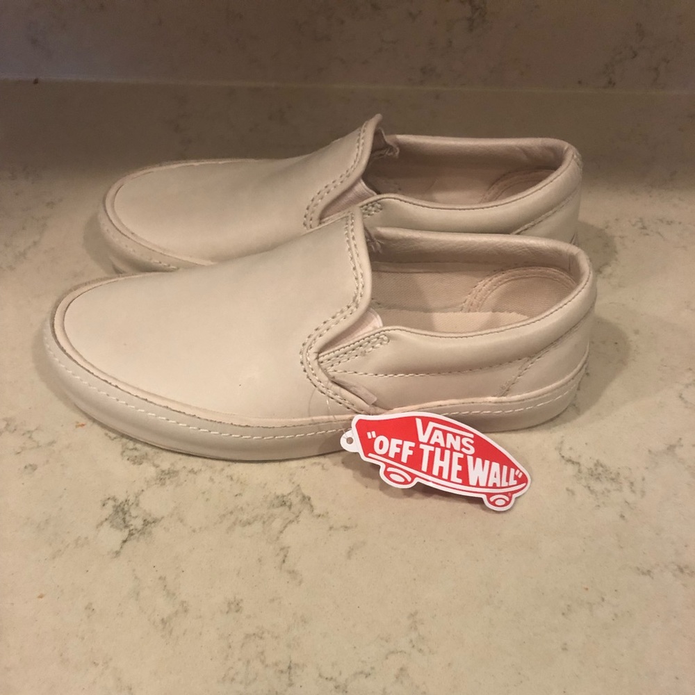 Vans Classic Slip on in Leather